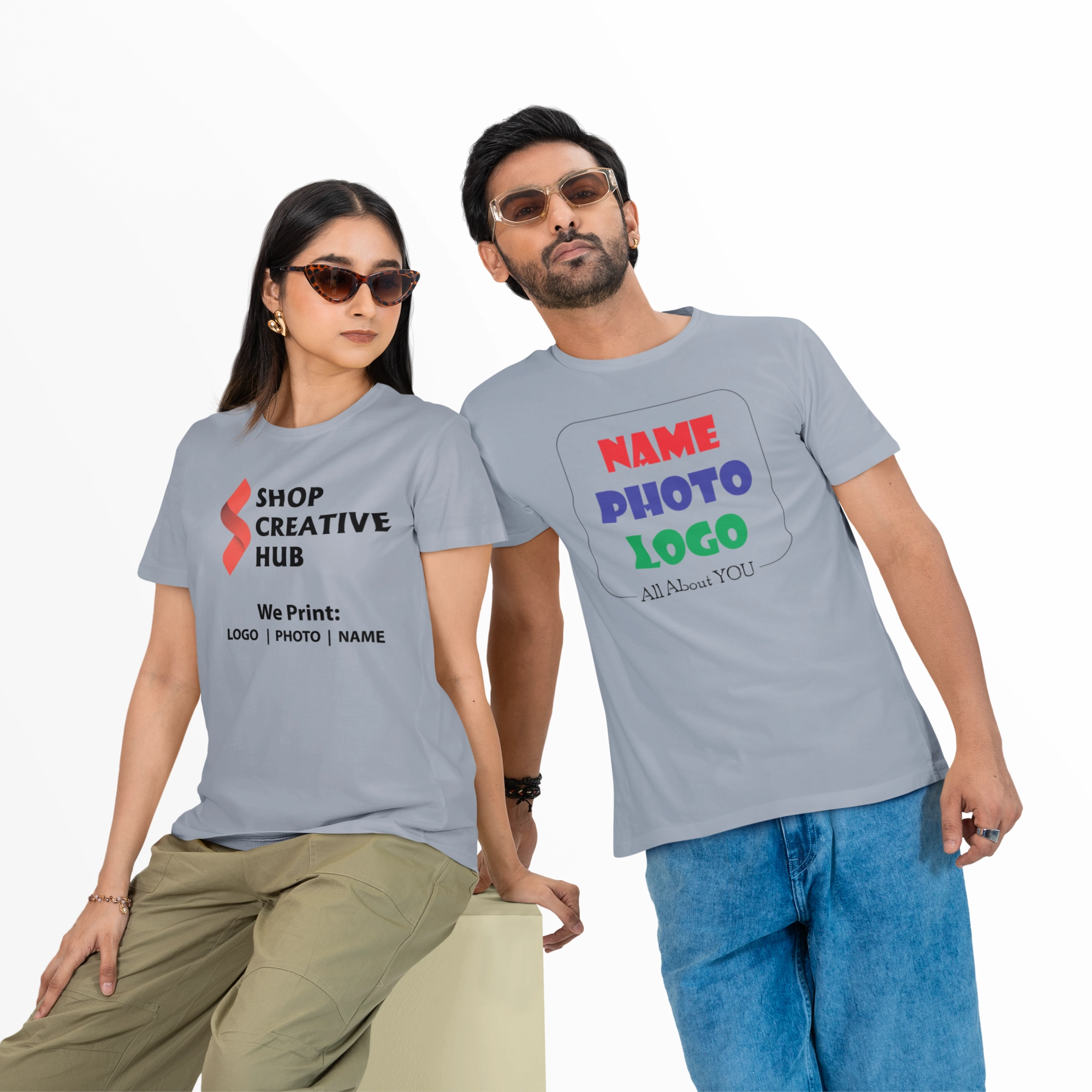 Couple Gray T Shirt  
